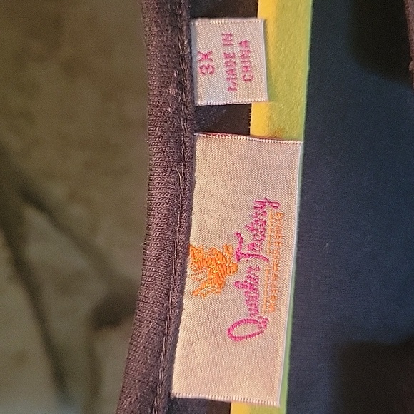 Quacker Factory 3/4 Sleeve Top Size 3X Angels with Trumpets - Picture 4 of 6